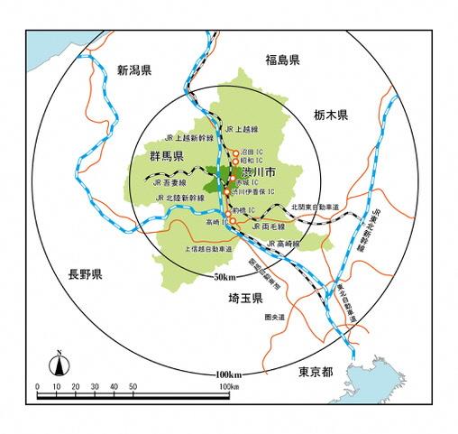 渋川市地図