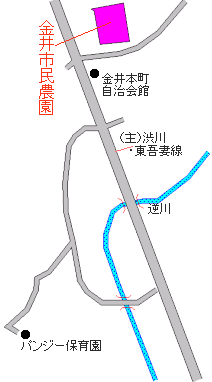 地図：金井市民農園