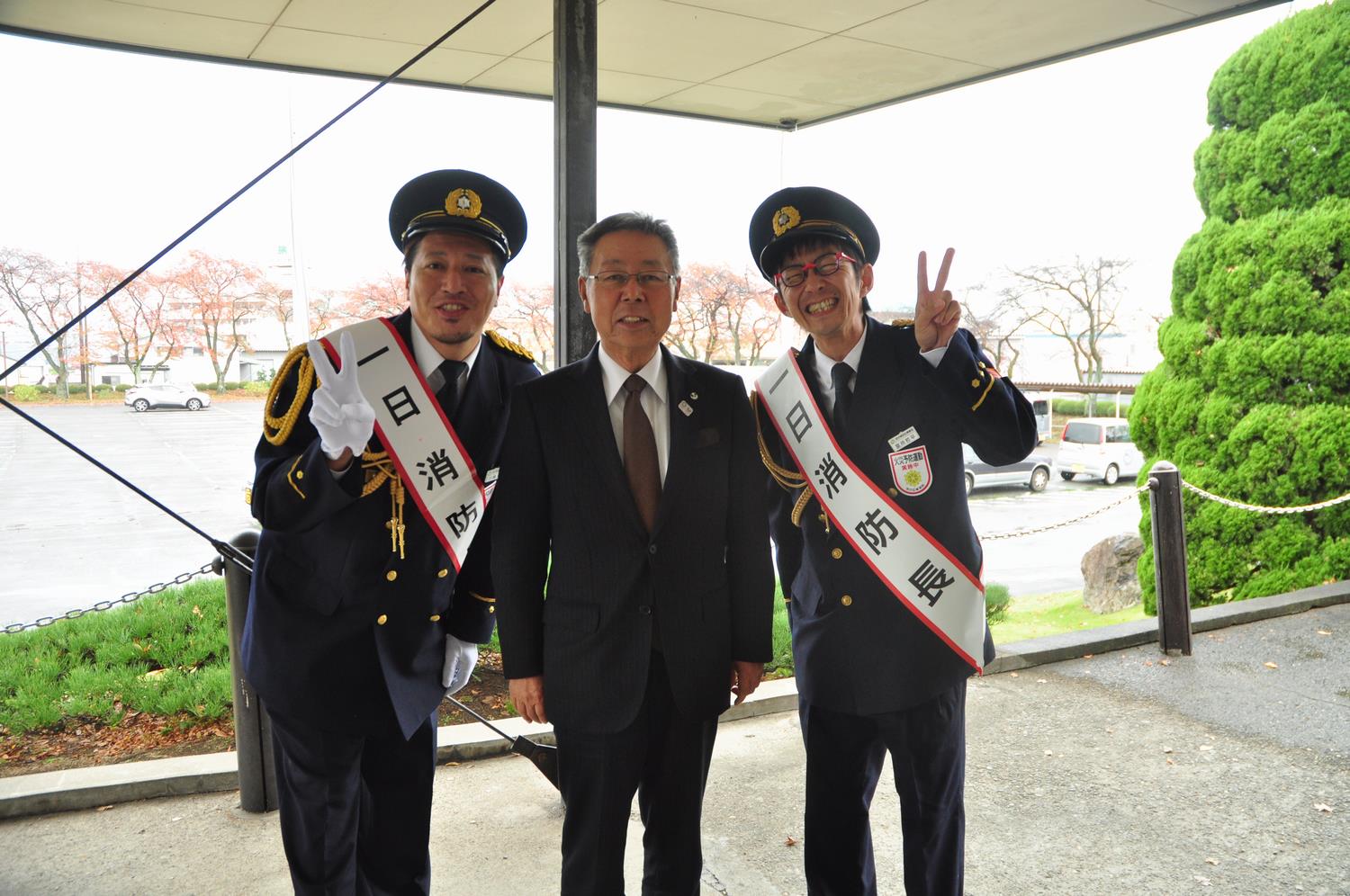 一日消防長アンカンミンカン表敬訪問の写真