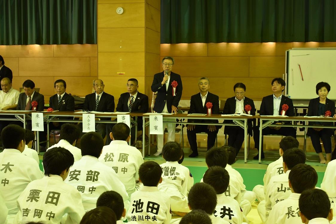 柔道大会の写真