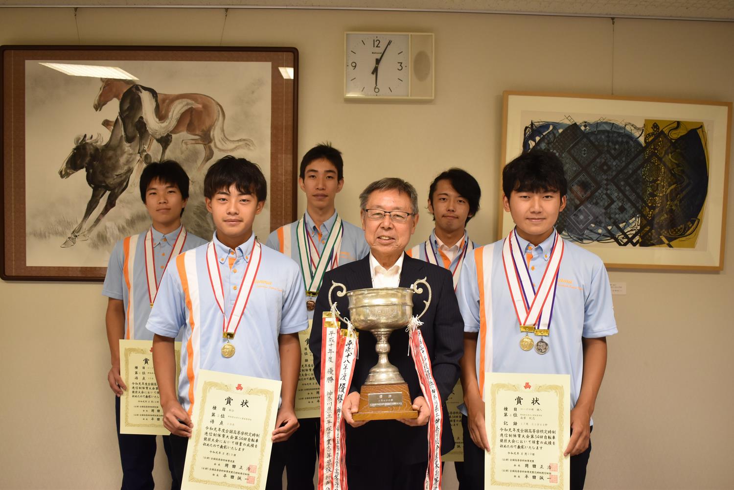 渋工生が自転車競技大会全国優勝