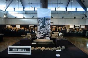 考古展示室（滝沢石器遺跡）の様子の写真