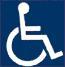 障がい者のための国際シンボルマークの画像
