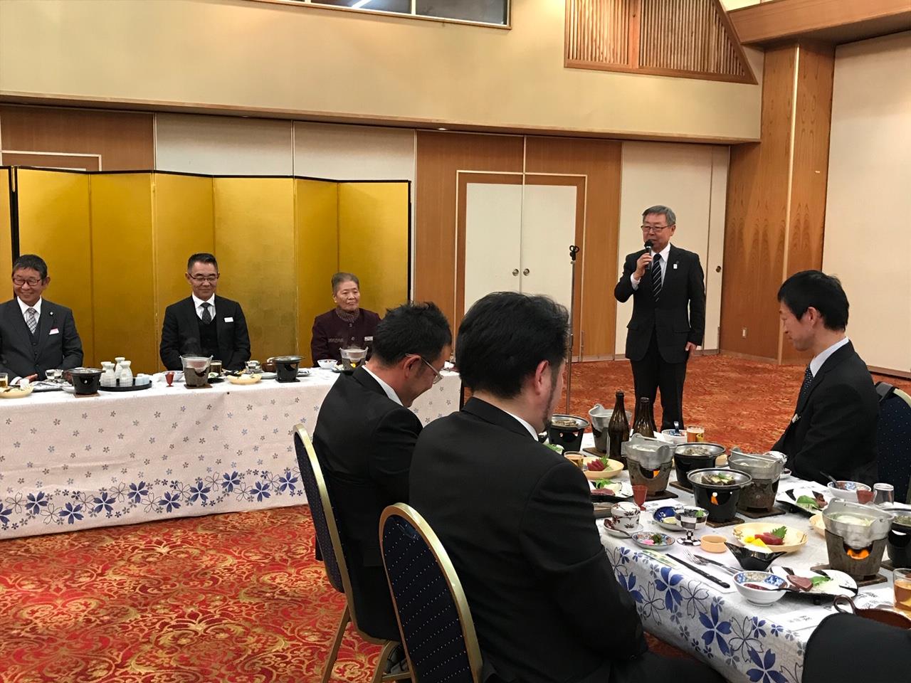 渋川市消防団新年会の写真