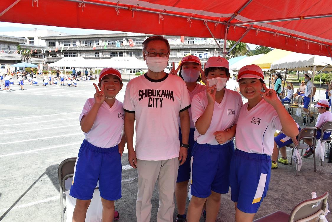 長尾小学校の運動会の写真