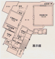 徳冨蘆花記念文学館見取り図