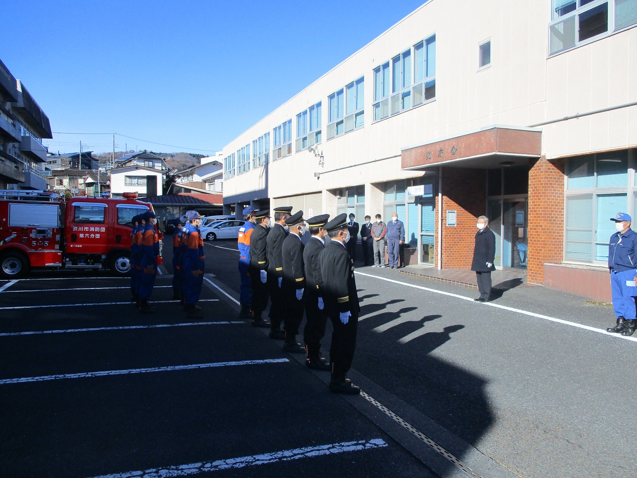 消防ポンプ車引き渡し式1