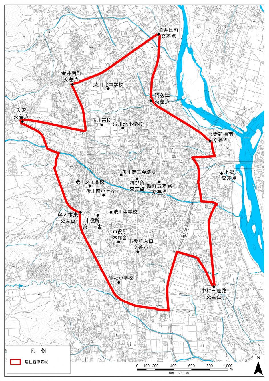 渋川市役所周辺・渋川駅周辺