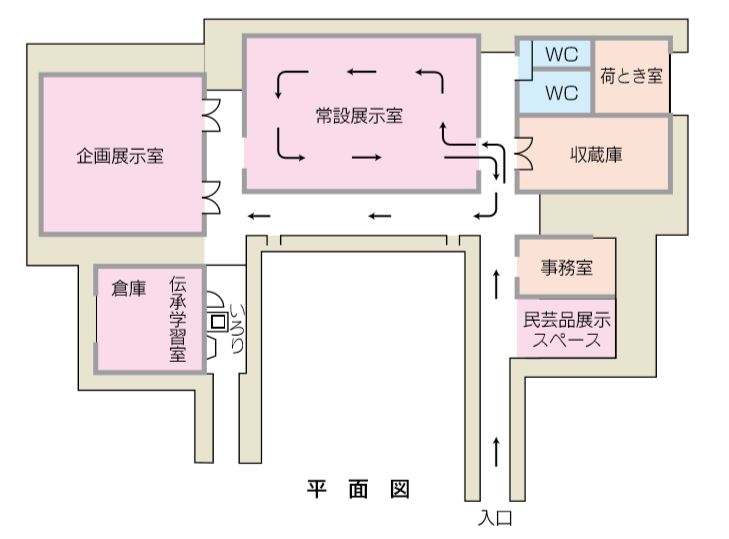 北橘歴史資料館平面図