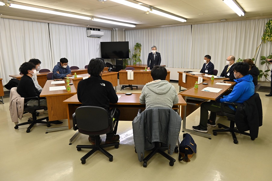 市長と語る会・若手林業従事者