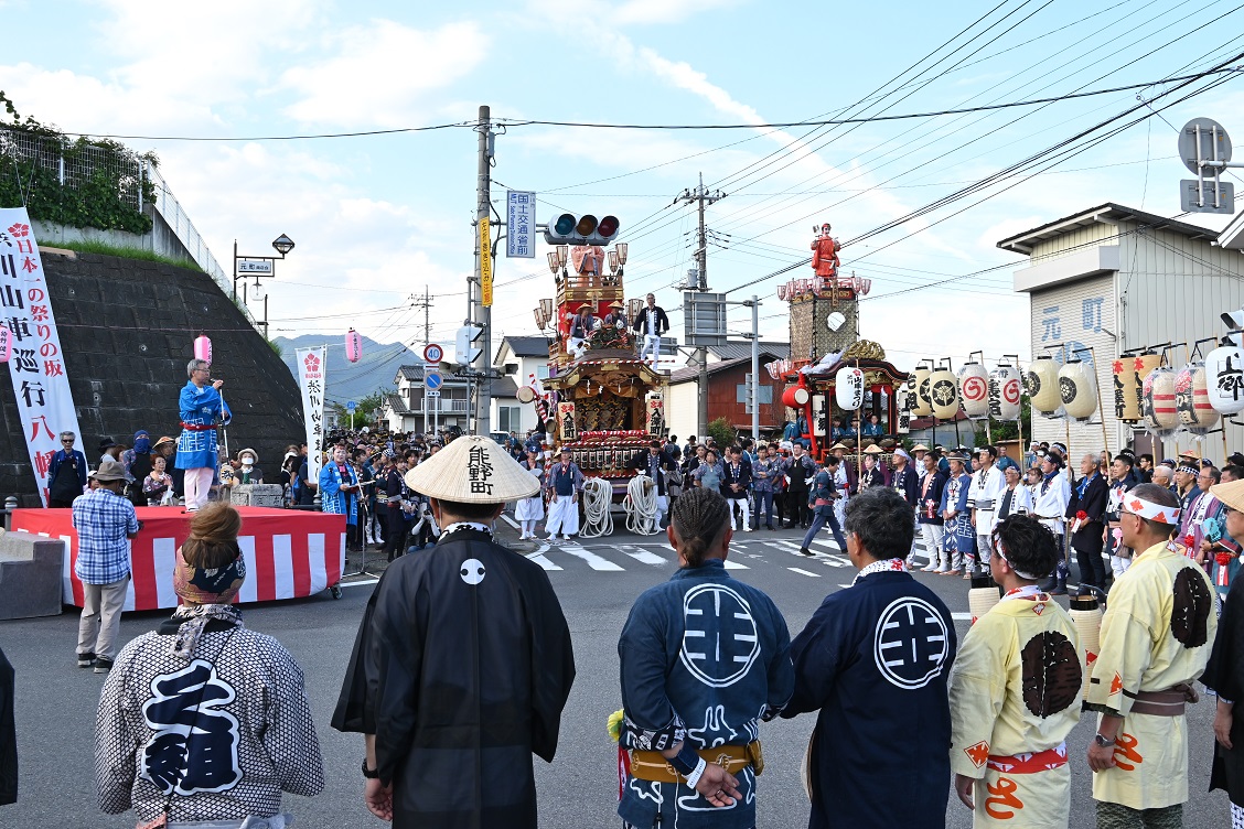 渋川山車まつり八幡上り出発式