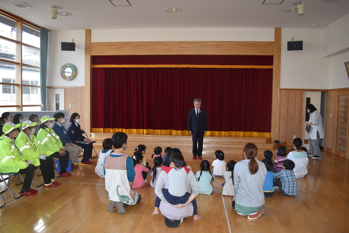 渋川幼稚園交通安全教室