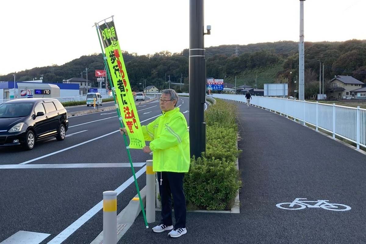 夕暮れ時の早めのライト点灯運動2