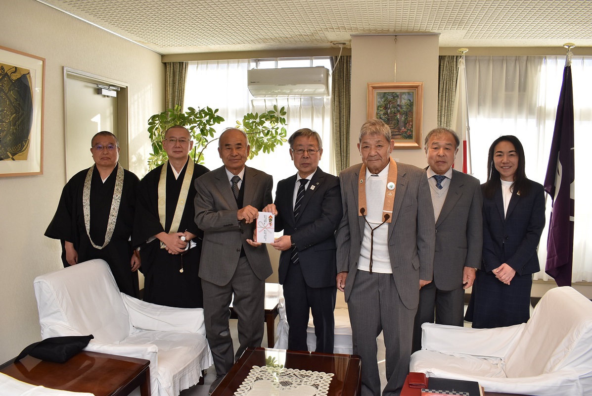 天台宗群馬教区北群馬部から浄財の寄附