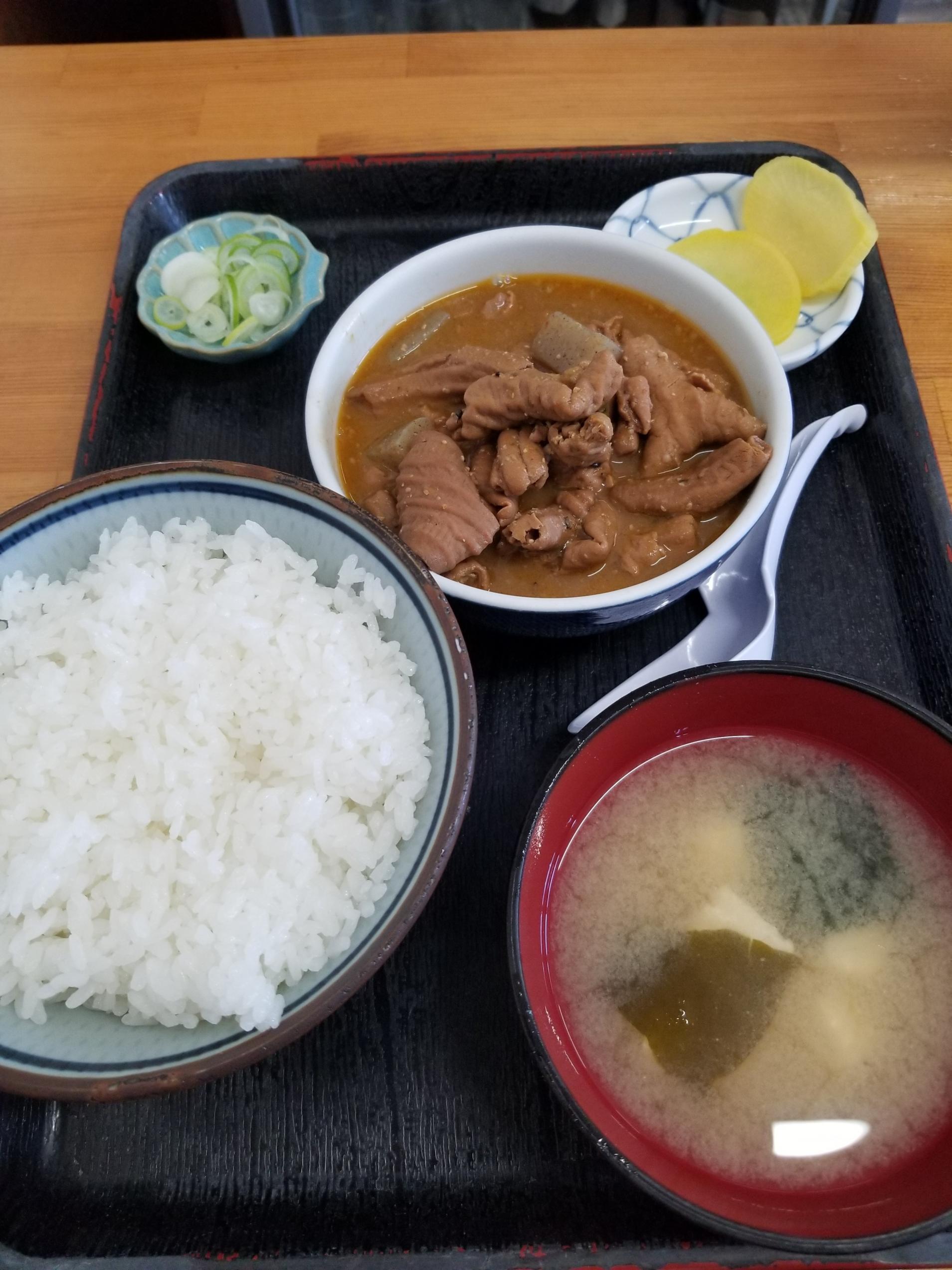 もつ煮定食