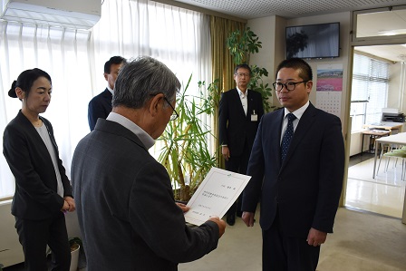 教育委員辞令交付式