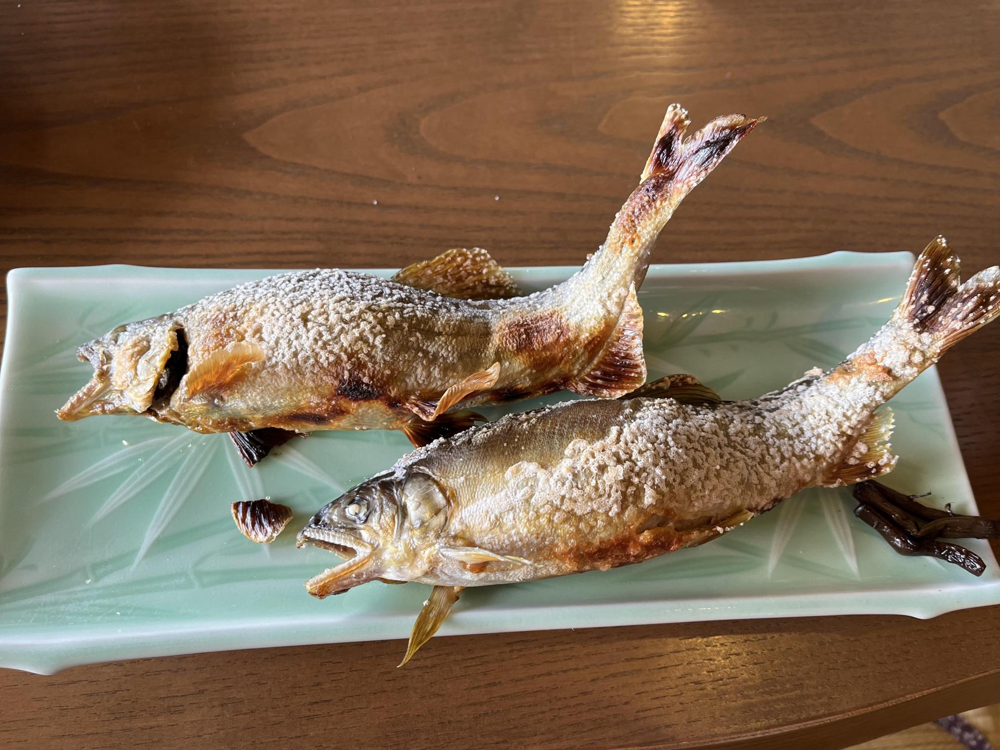 鮎塩焼き
