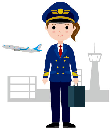 飛行機のパイロット