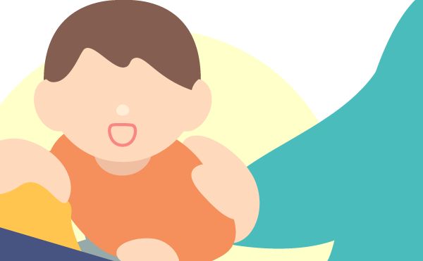 キッズランドの遊具で遊ぶ子どもと保護者