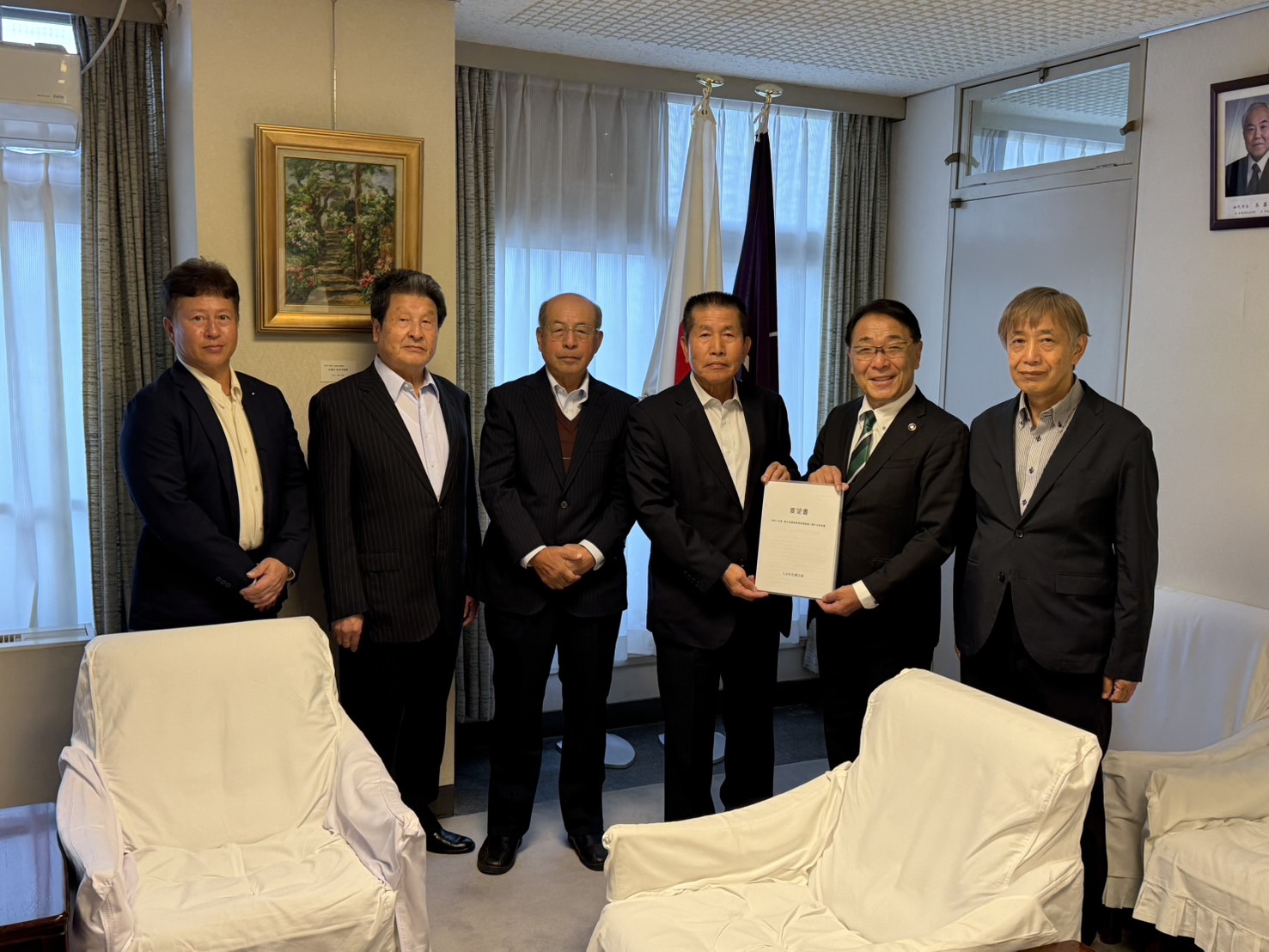 しぶかわ商工会から要望書の提出 しぶかわ商工会から要望書の提出