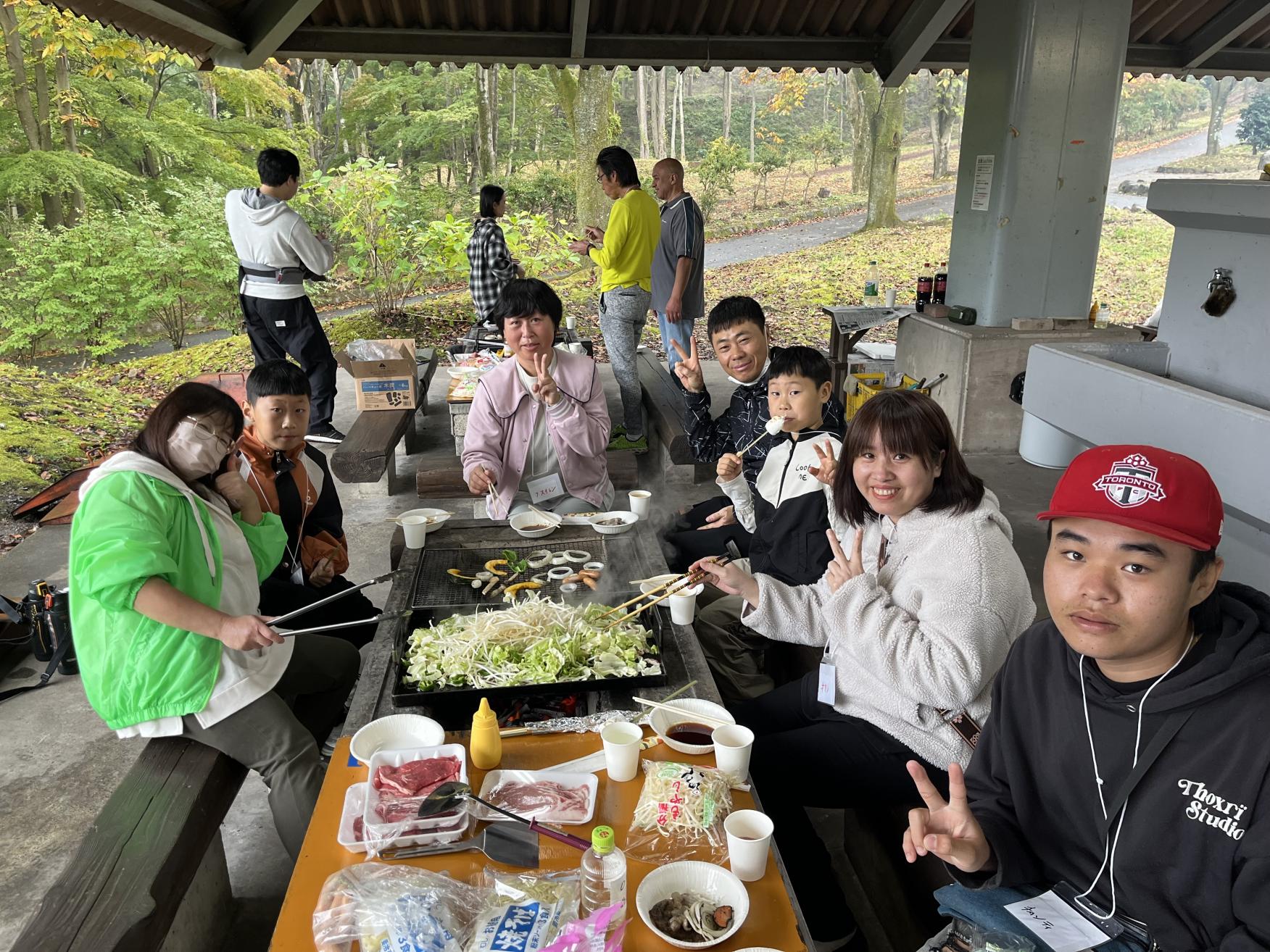 バーベキューの様子