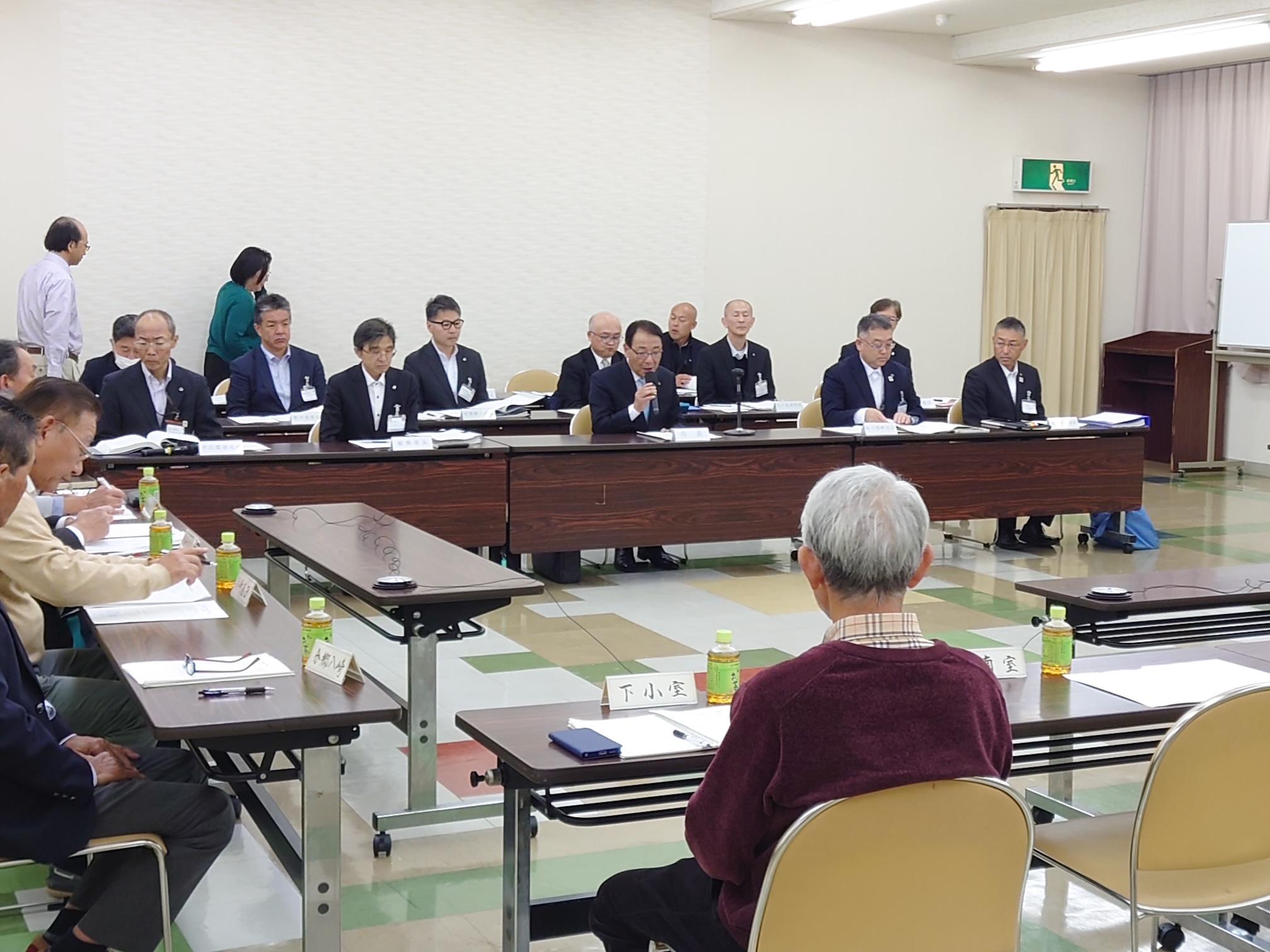 自治会長懇談会(北橘地区) 自治会長懇談会(北橘地区)