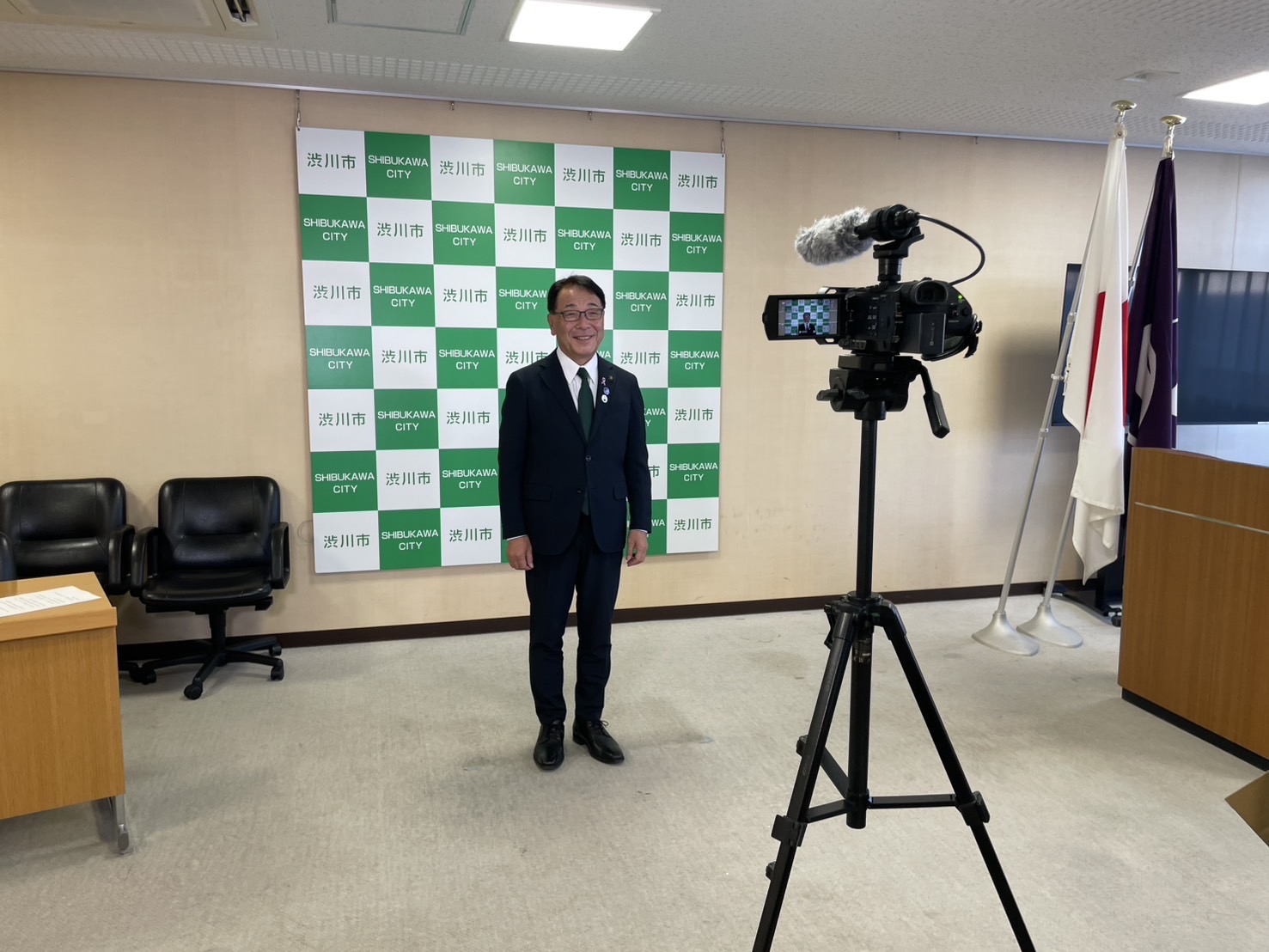 日本シャンソン館30周年記念に伴うメッセージ動画撮影