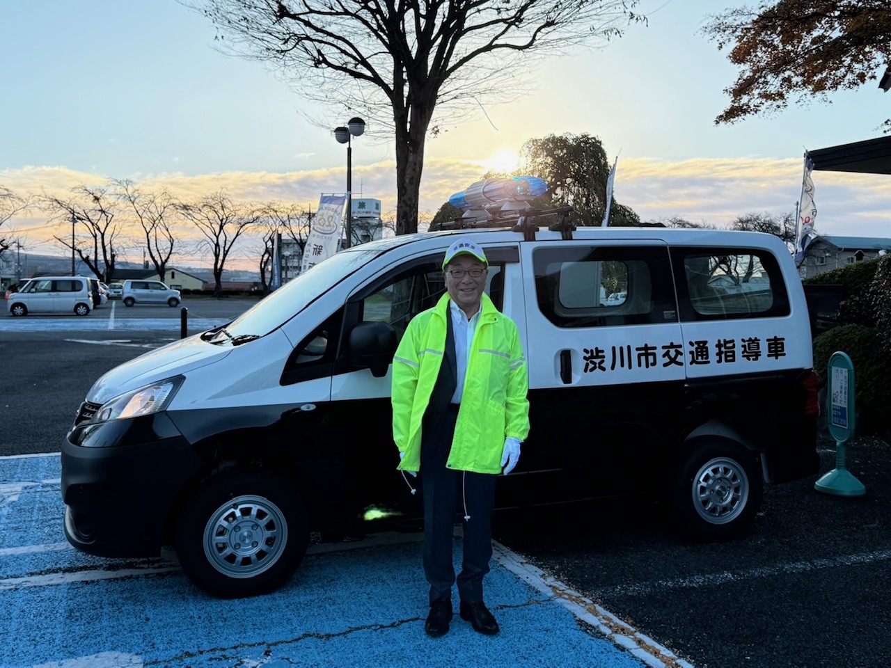 冬の県民交通安全運動 車両広報