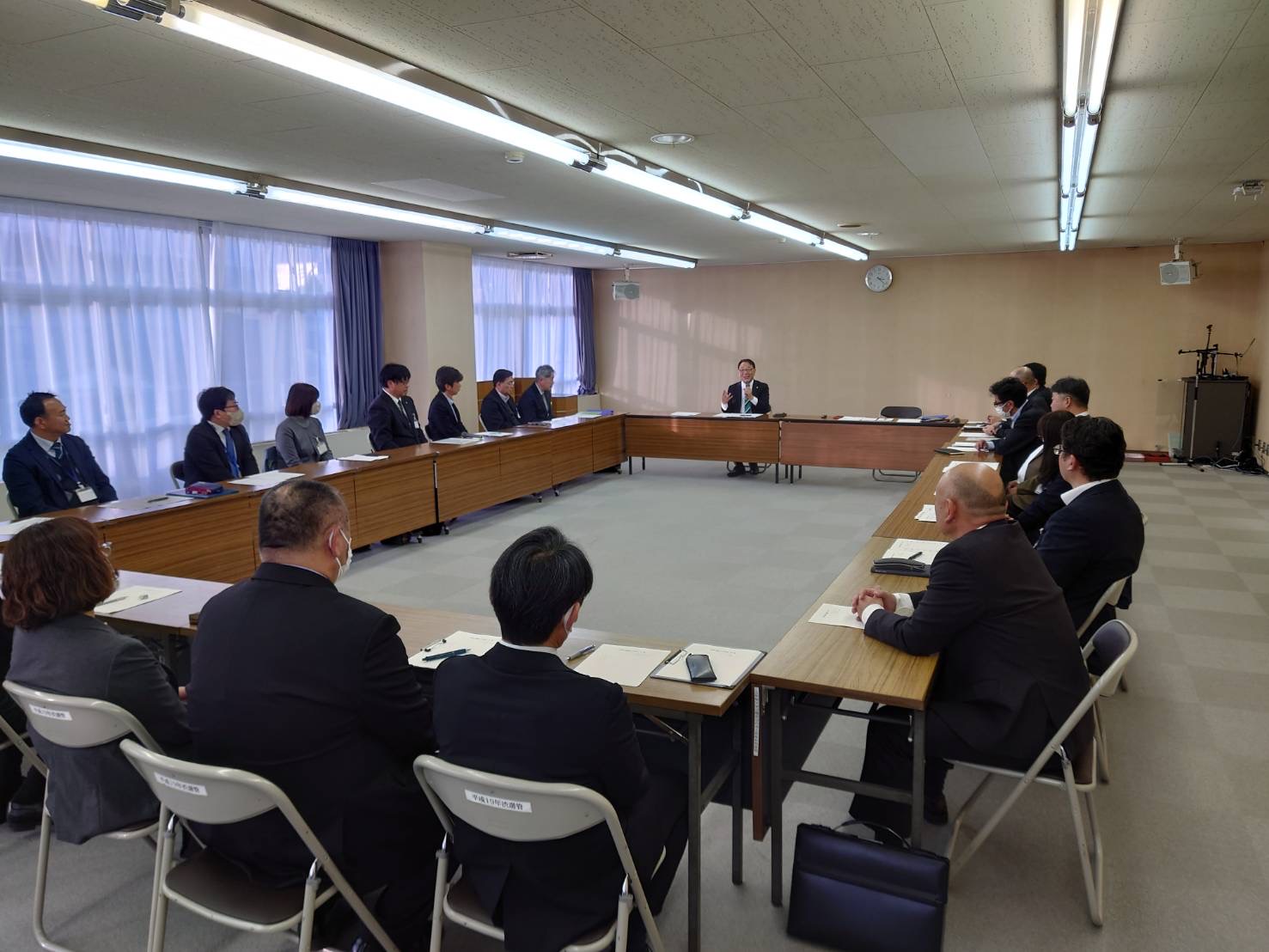 市長と職員との懇談