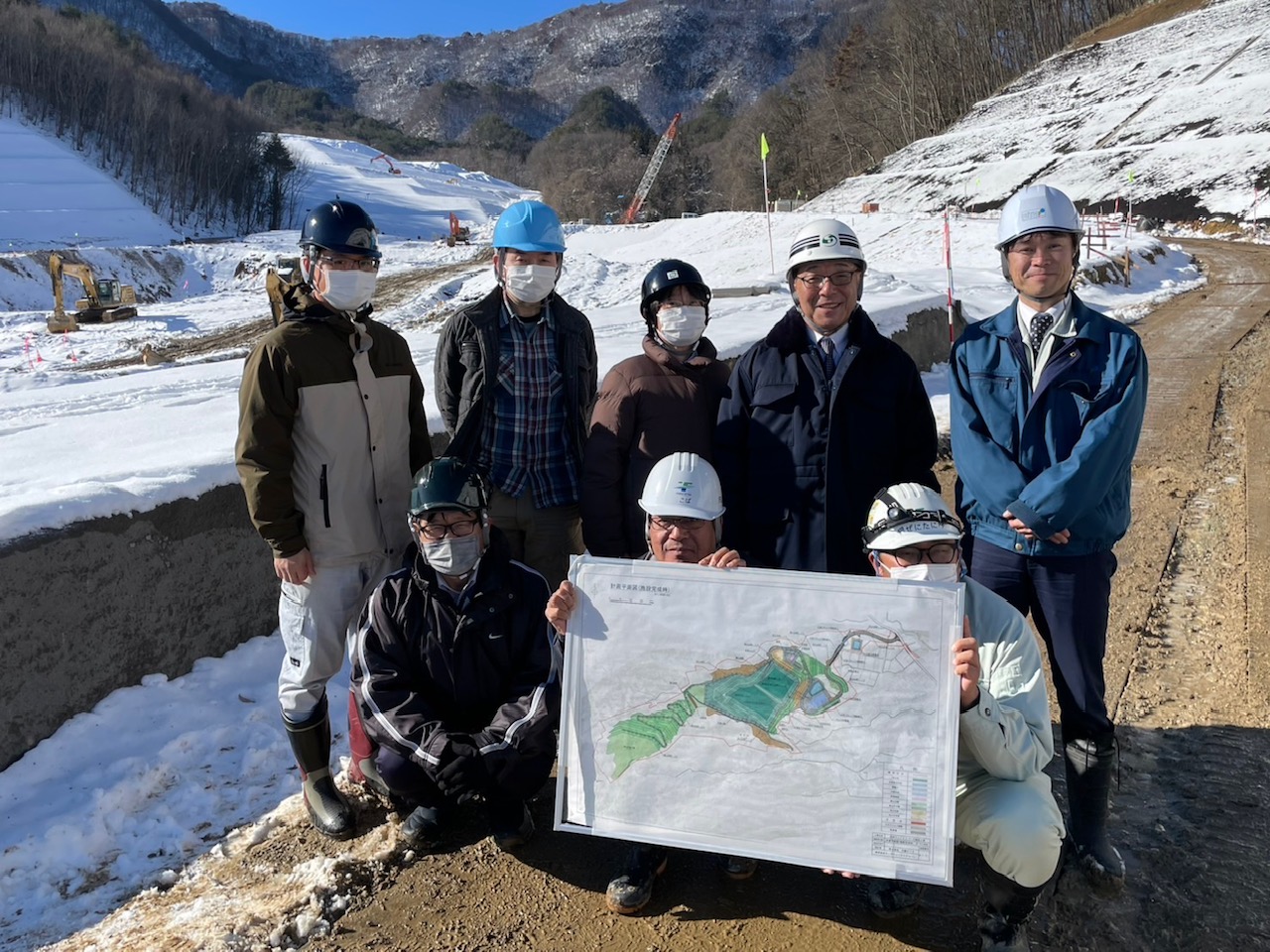 一般廃棄物最終処分場建設工事現場視察