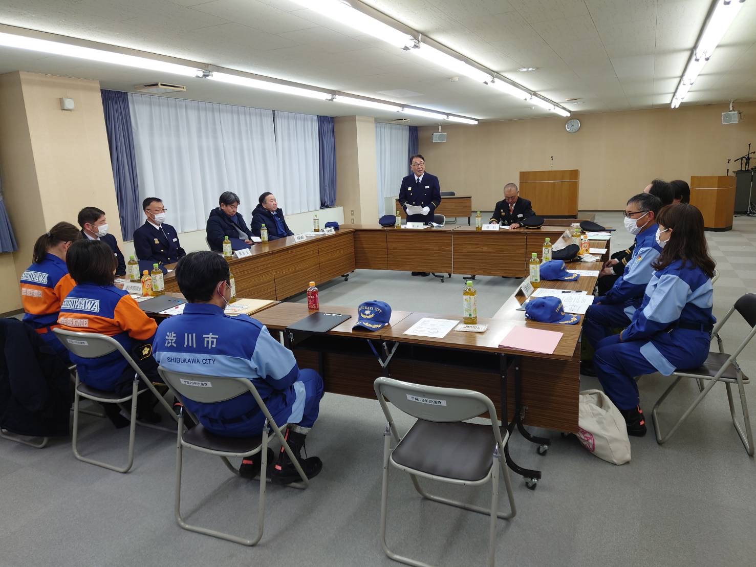 歳末特別警戒激励巡視（市役所）