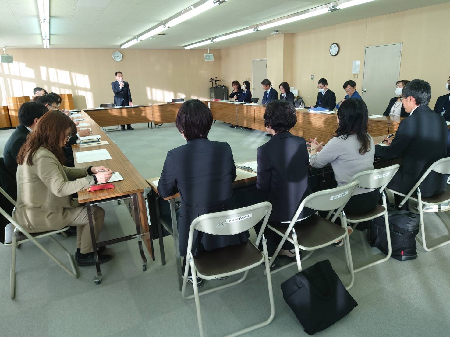 市長と職員との懇談 市長と職員との懇談