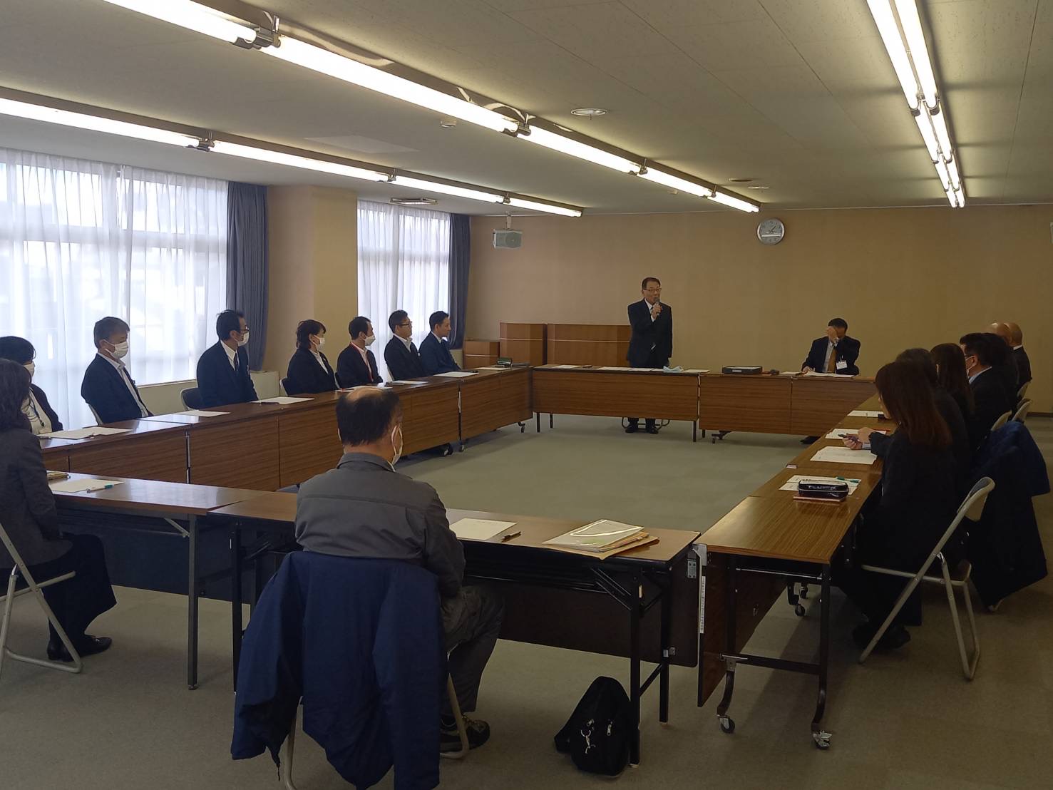 市長と職員との懇談 市長と職員との懇談