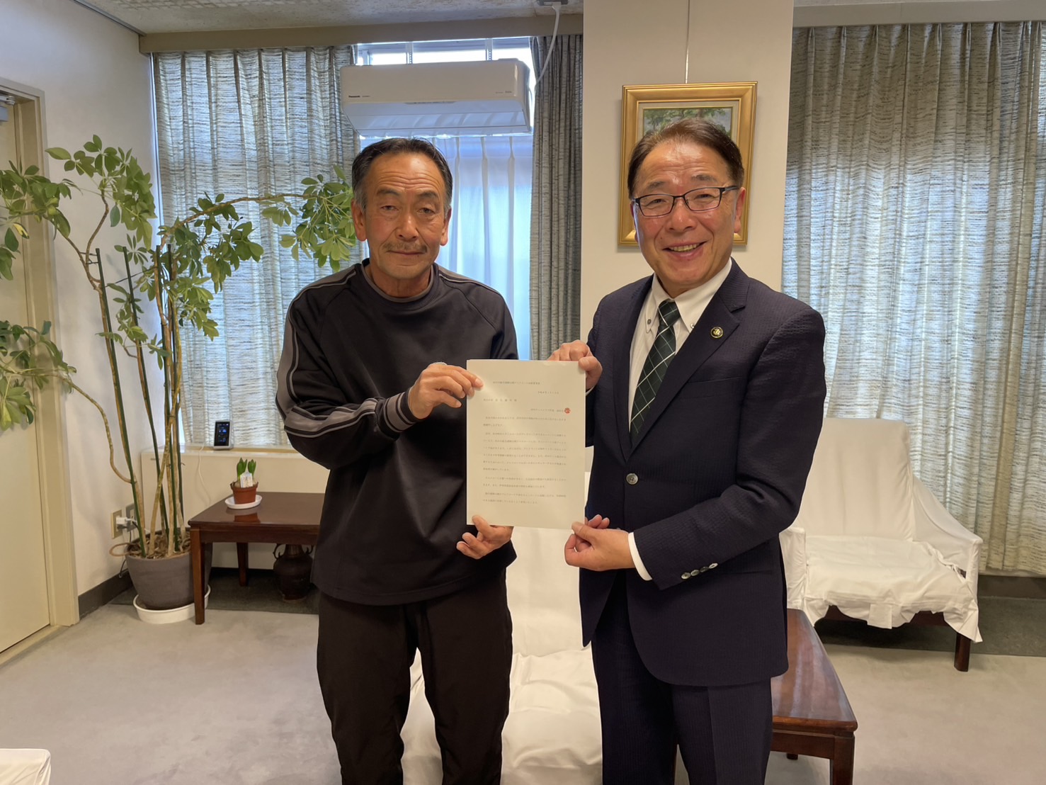 渋川テニスクラブから要望書の提出 渋川テニスクラブから要望書の提出