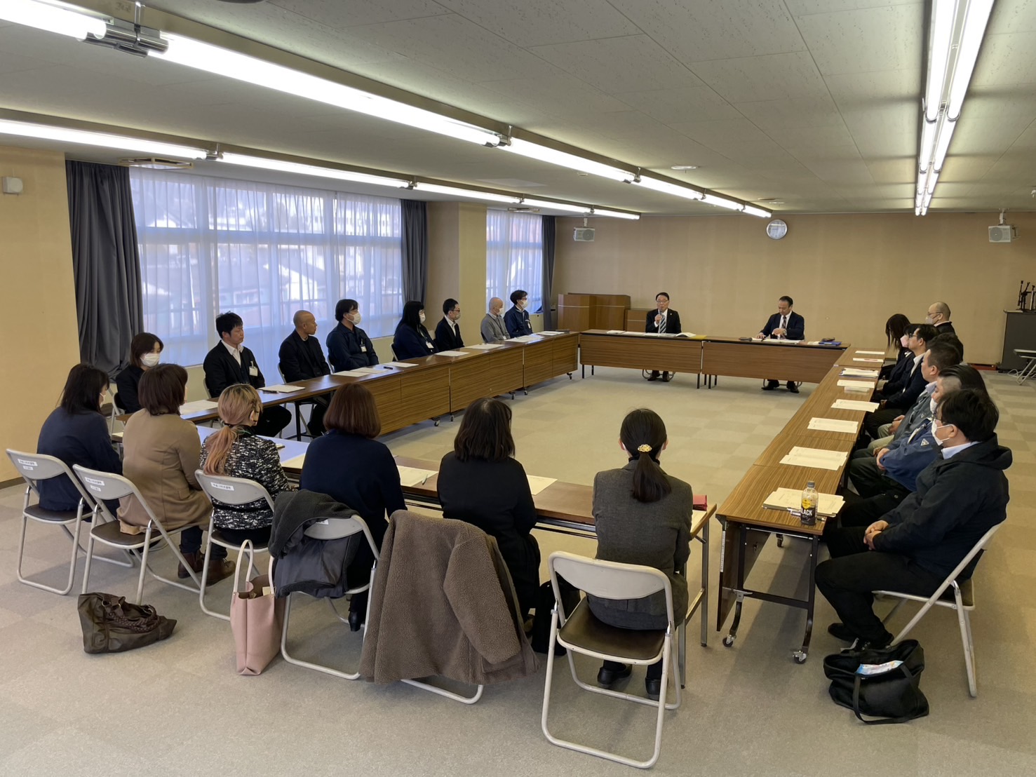 市長と職員との懇談