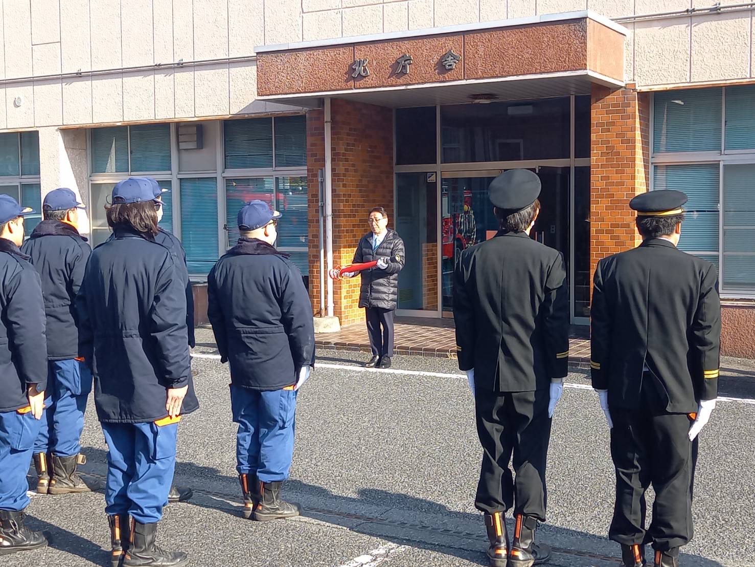 消防団第12分団消防ポンプ車引渡式 消防団第12分団消防ポンプ車引渡式