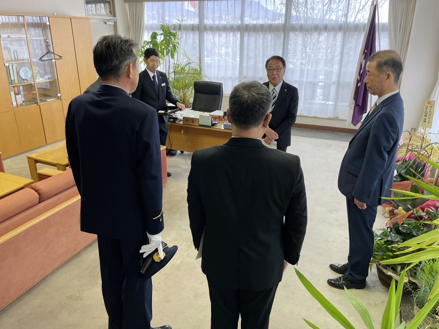 渋川地区広域市町村圏振興整備組合職員への辞令交付