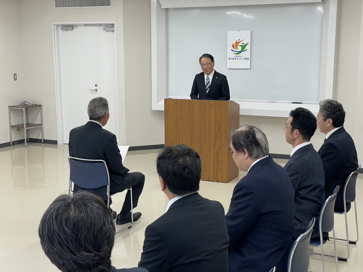 渋川市まちづくり財団職員への辞令交付