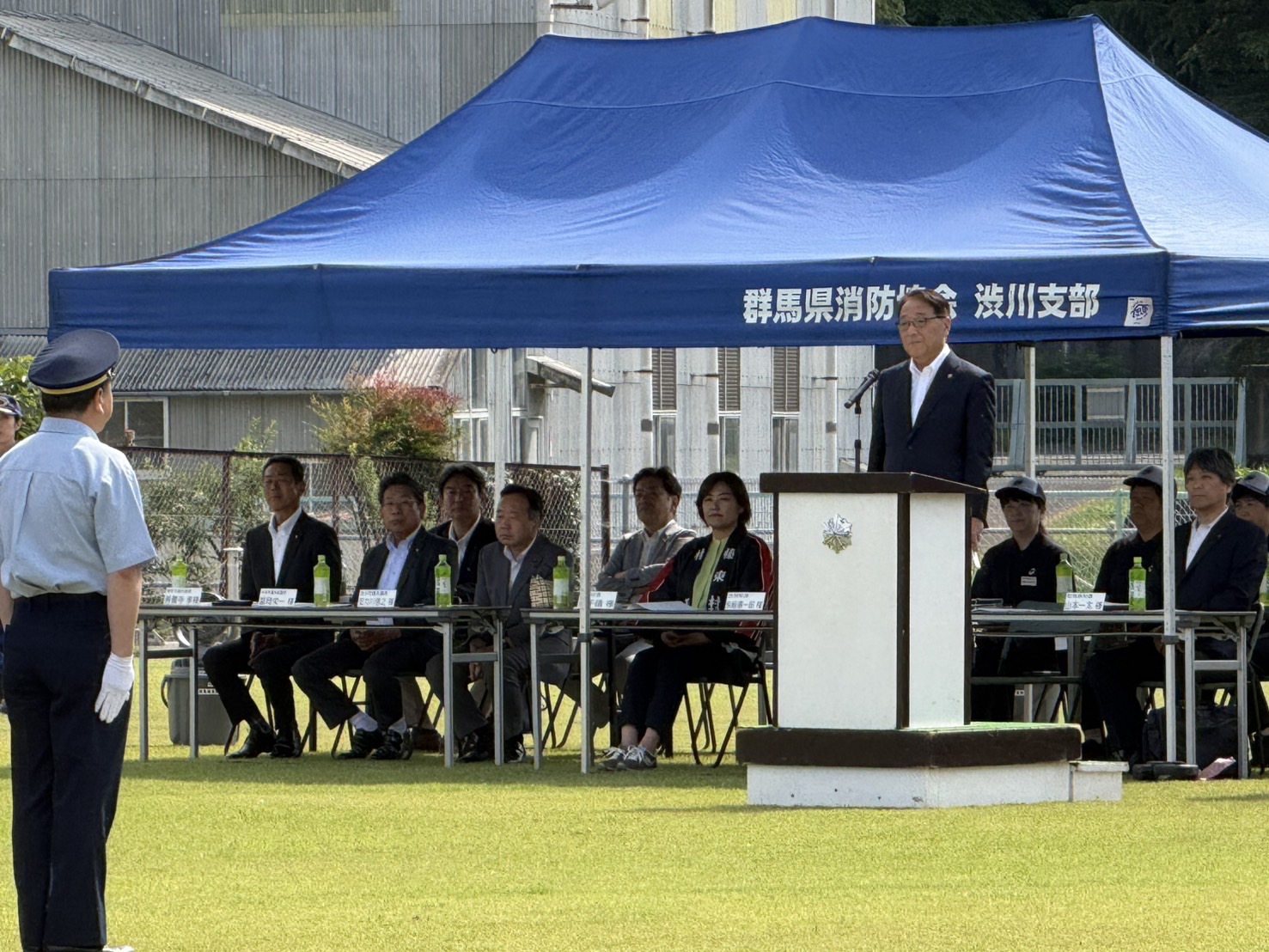 群馬県消防協会渋川支部ポンプ操法競技会・ラッパ吹奏訓練開会式.jpeg