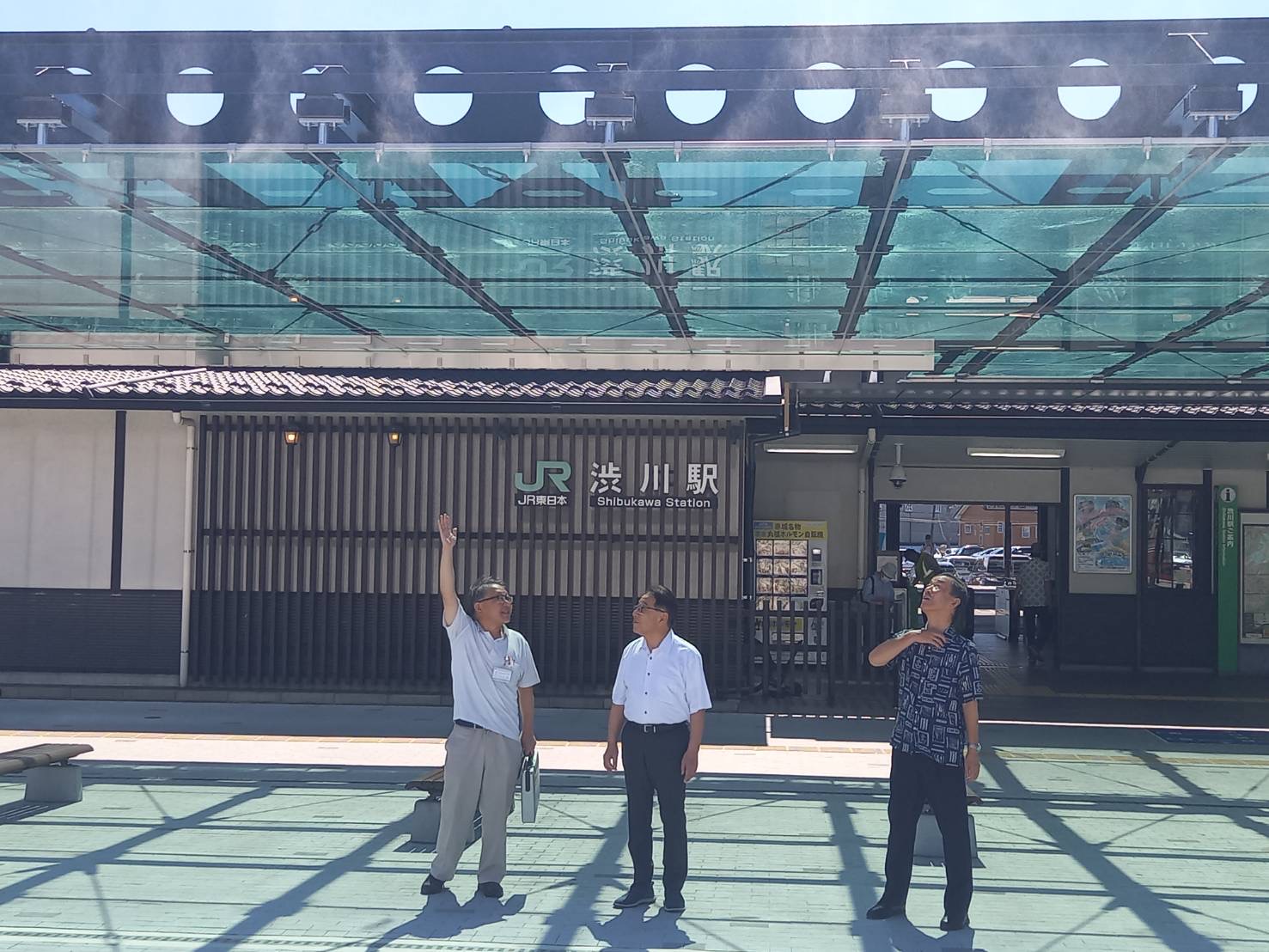 渋川駅前ミストシャワー開始見学.jpeg