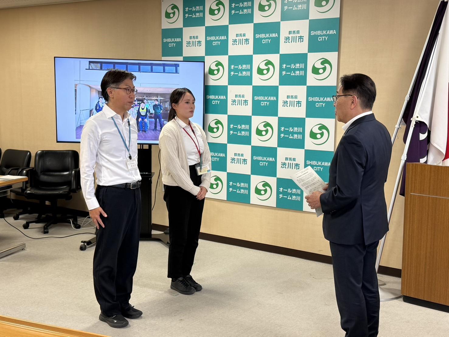 令和8年熊本地震に係る派遣職員による市長報告会.jpeg 令和8年熊本地震に係る派遣職員による市長報告会.jpeg
