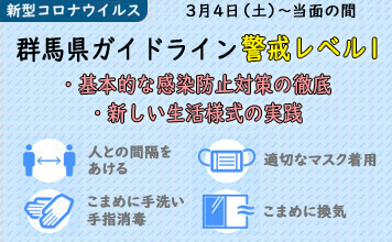 群馬県ガイドライン警戒レベル1
